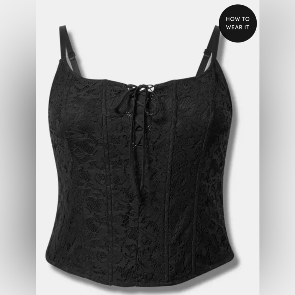 Torrid Lace Corset Crop Top